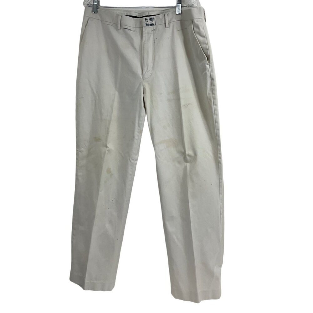 38/32 Beige 100% Cotton Working Pants 25j